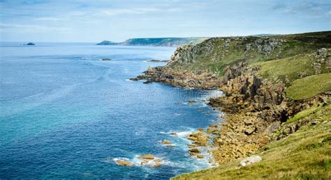 Lands End Cliffs Stock Image Image Of England Kingdom 96887307