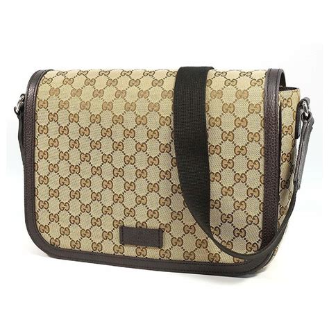 GUCCI messenger sac à bandoulière homme 449171 585795 beige x brun