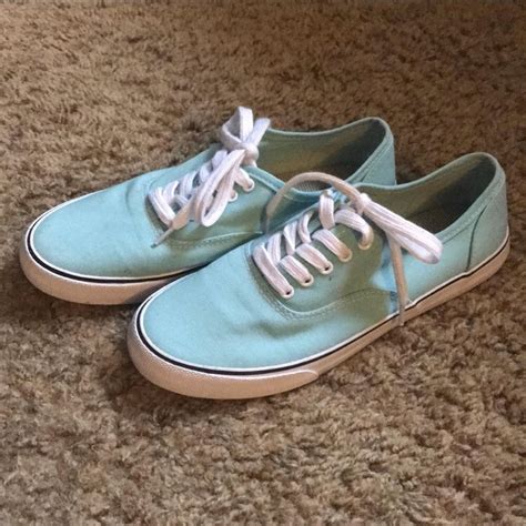 Mossimo Supply Co Mint Green Canvas Sneakers Cute Depop