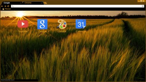 Sunset Chrome Theme Themebeta