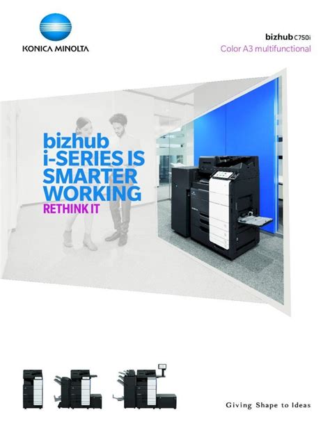 Pdf Bizhub I Series Is Smarter Workingpdf Enhancements Lk V Ocr