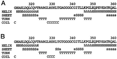 Chou Fasman Prediction For Secondary Structure Of Wild Type MKase A