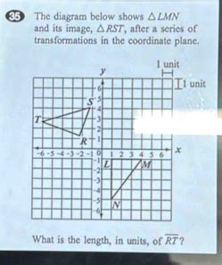 Solved The Diagram Below Shows Lmn And Its Image Rst After A