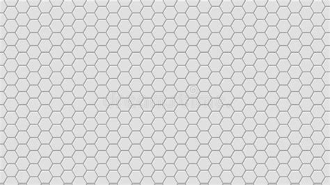 Abstract White Texture Background Hexagon Vector Illustration Stock