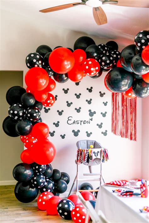 Mickey Mouse Diy Balloon Garland Kit Mickey Mouse Themed Birthday