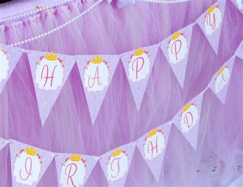 Printable Princess Birthday Banners