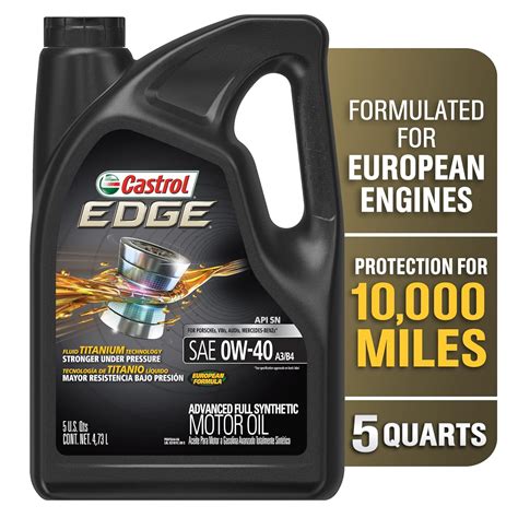 Castrol Edge W A B Advanced Full Synthetic Motor Oil