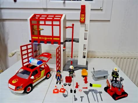 Playmobil 5361 Caserne De Pompiers Avec Alarme Caserne De Playmobil