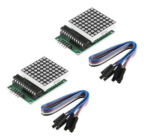 Kit Arduino 2 Unids Max7219 Módulo De Pantalla D Drk Cuotas Sin Interés