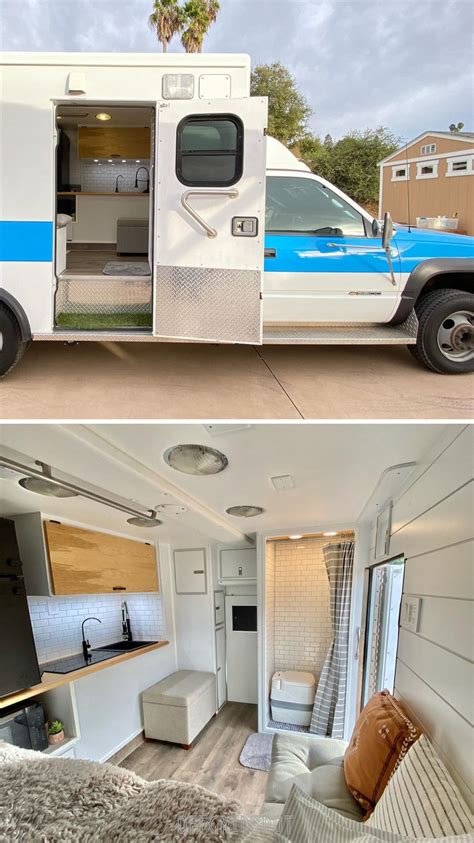 Ambulance Camper Conversion Campervan Interi R Campervan Husvagn