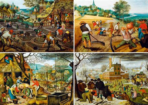 Puzzle Pieter Bruegel der Jüngere vier Jahreszeiten 1 000 Teile