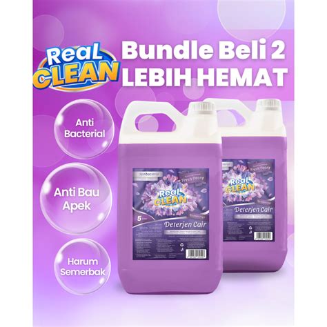 Jual BUNDLE Deterjen Cair Laundry Fresh Peony 5 Liter ISI 2 PCS