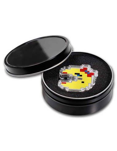 PAC MAN Colorized Pixel Version 1 Oz Silver Proof Coin 2 Niger 2022