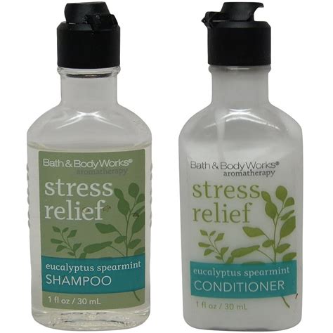 Bath And Body Works Stress Relief Eucalyptus Spearmint Shampoo And