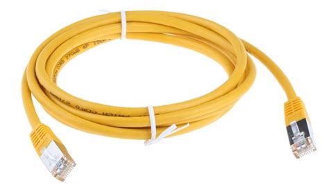 Rs Pro Rs Pro Cat6 Male Rj45 To Male Rj45 Ethernet Cable S Ftp Yellow Pvc Sheath 2m 411