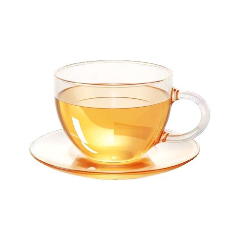 AI generated Transparent Tea Cup with Tea Isolated on transparent ...