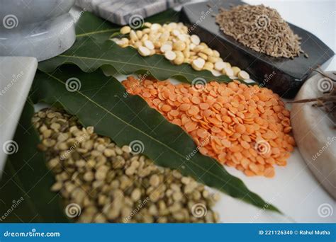 Variety of Dal in India on a Plain White Background Stock Photo - Image ...