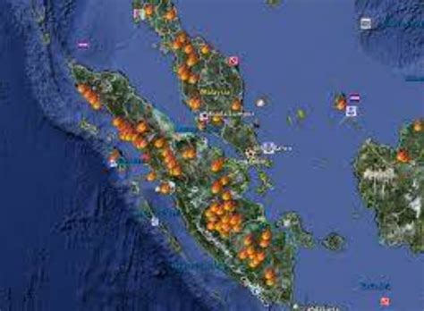 Riau Salah Satu Penyumbang Terbanyak Titik Panas Di Pulau Sumatera