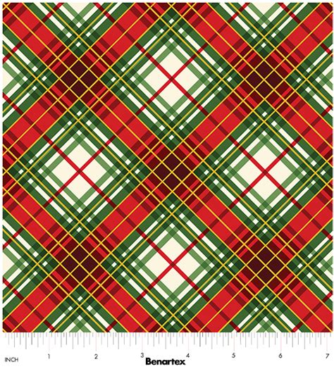 holiday plaid multi rainbows