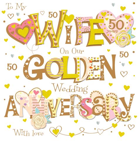 Printable 50th Wedding Anniversary Cards - Printable Templates Free