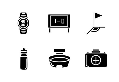 Football And Soccer Glyph Icons By AB Design Glyph Icon Glyphs Soccer