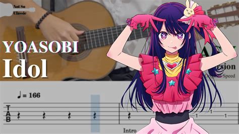 Oshi No Ko Idol By Yoasobi Easy Guitar Tab Youtube