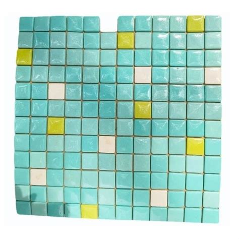 Sea Green Glass Mosaic Swimming Pool Tile 0 5x0 5 Feet 145x145 Mm At