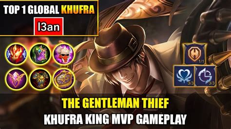 The Gentleman Thief Khufra King Mvp Gameplay Top 1 Global Khufra By