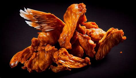 Premium AI Image Chicken Fried Hot Wings