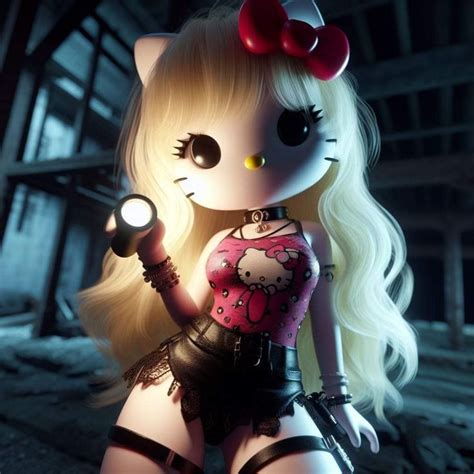 Hello Kitty Clothes Hello Kitty Art Dark Anime Girl Sanrio Braided