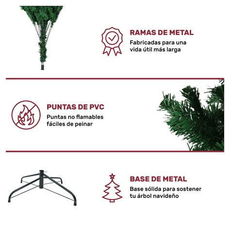 Árbol De Navidad Jardimex Color Verde Incluye Luces Led Coppel