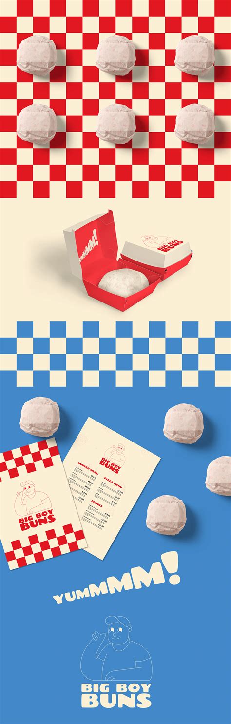 Big Boy Buns Brand Identity On Behance