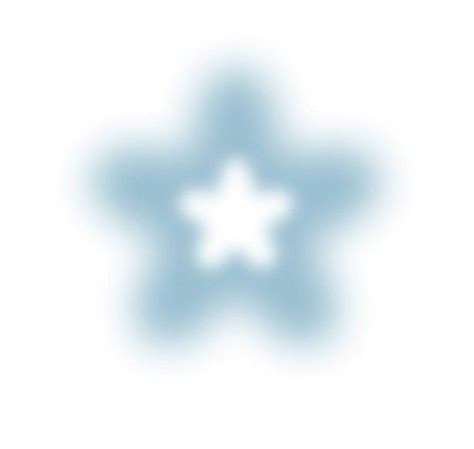 Blue White Star Two Cute Kawaii Aesthetic Trending Blur Adorable 2d