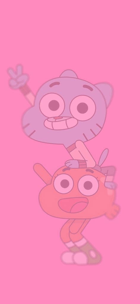 The Amazing World Of Gumball Gumball And Darwin Pink Wallpapers