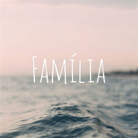 The Word Familla Is Written In White On Top Of An Ocean Surface With Waves