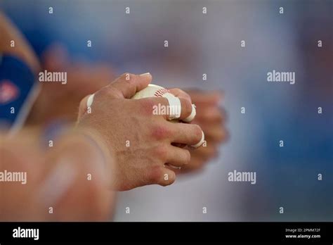 Dunedin Blue Jays Jaden Rudd 3 Holds A Baseball During An Milb