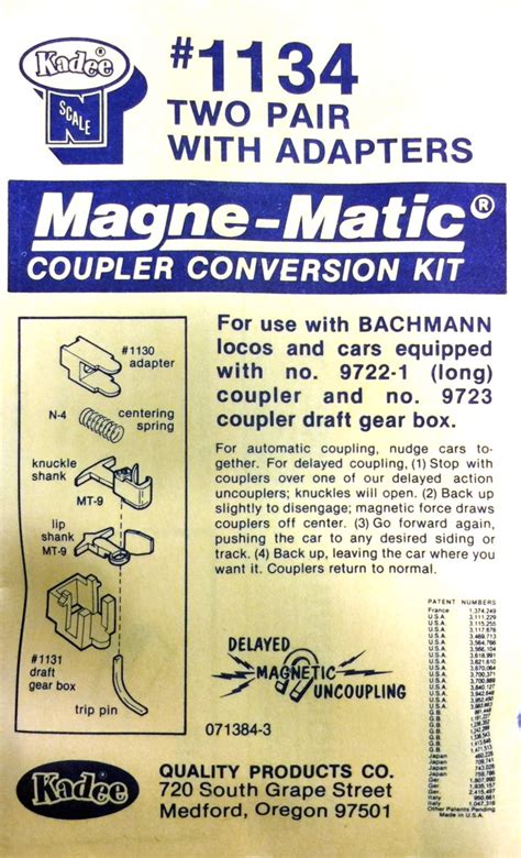 Mchenry Couplers Ho Conversion Chart