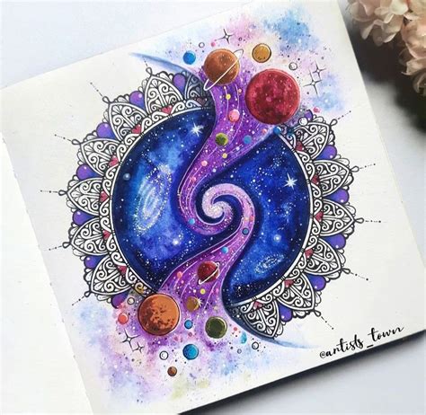 Pin By Kruti Rahabar On A Galaxy Drawings Easy Mandala Drawing