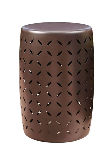 Hampton Bay Metal Garden Stool In Copper Finish The Home Depot Canada