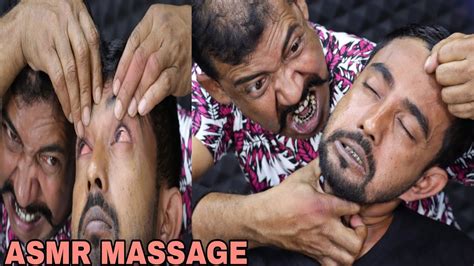 Loud Hair And Neck Cracking By Asim Barber Special Head Massage With