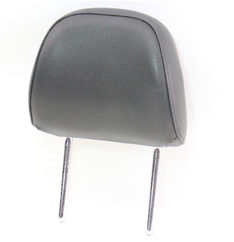 Front Seat Head Rest Audi A B Black Leather Genuine