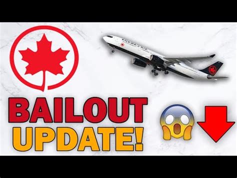 Air Canada Bailout Update Why Did Air Canada Stock Dip Youtube