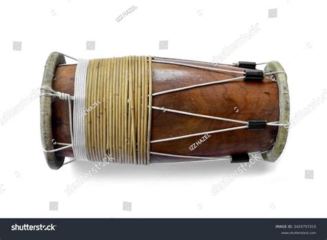 Traditional Musical Instrument Gendang Instrument Commonly Stock Photo