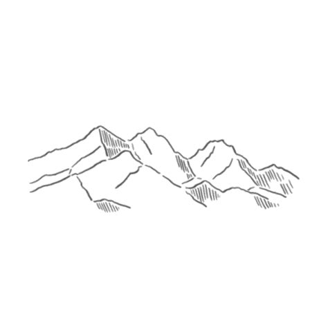 Mountain Range Sketch at PaintingValley.com | Explore collection of ...