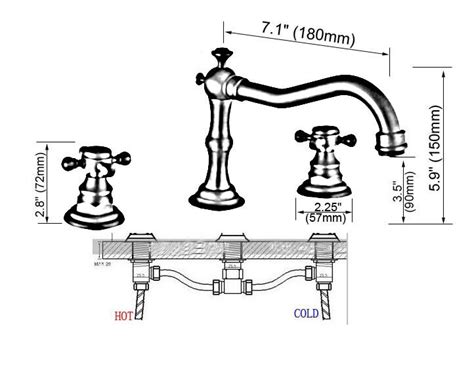 Antique Brass 3 Hole Double Cross Handle Bathroom Vessel Faucet Basin