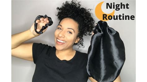 Night Time Routine For Natural Hair The Pineapple Youtube