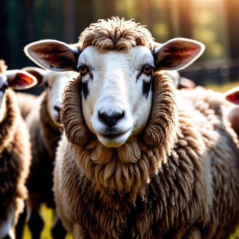 Premium Photo | Sheep farm animal living in domestication part of ...