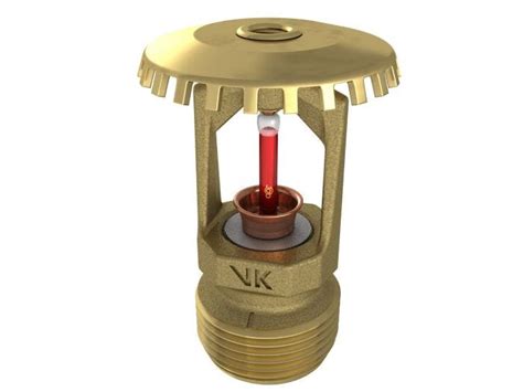 Viking Quick Response Fire Sprinkler Head 34 Upright Glass Bulb Chrome 18257 Century