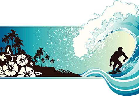 340 Surfing Pipeline Ilustraciones De Stock Gráficos Vectoriales