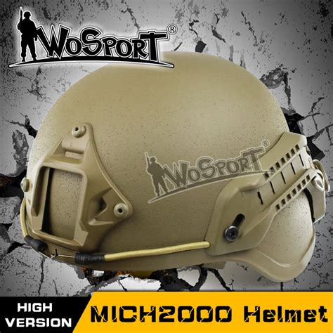 Wosport Tactical Emerson Ach Mich Military Helmet With Nvg Mount